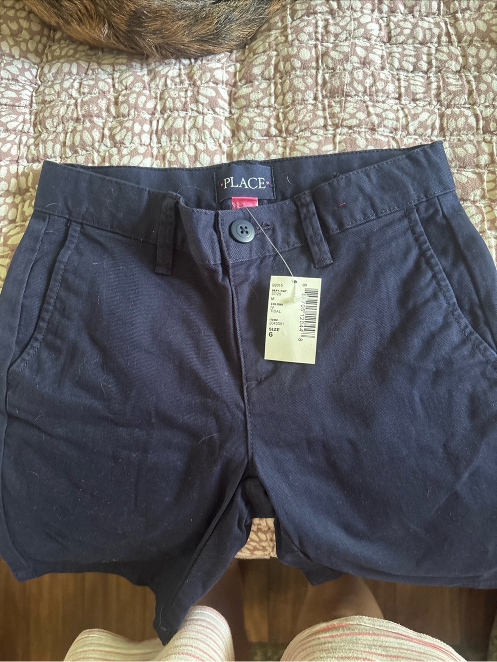 Children’s Place Girls Navy Blow Shorts School Uniform Stretch NWT Size 6